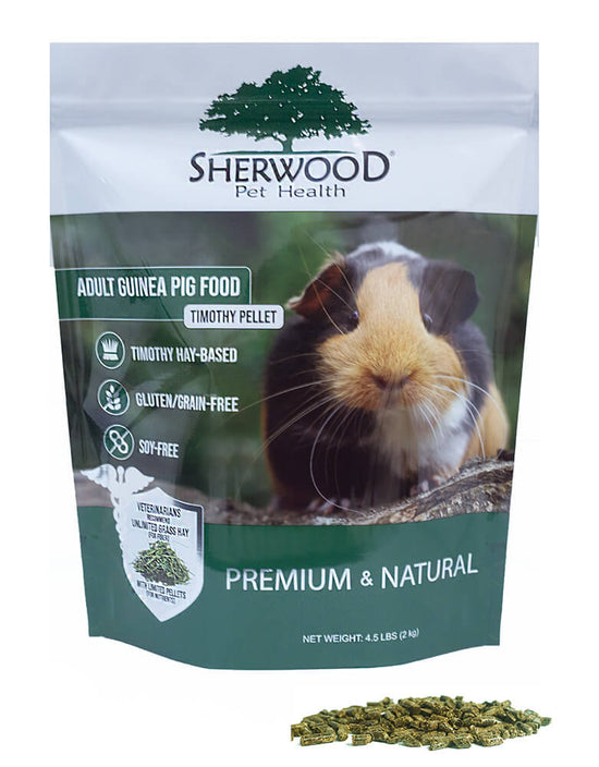 Sherwood Pet Health Adult Guinea Pig Food – Measured Timothy Pellets (4.5 lb)