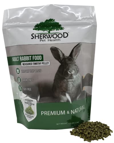 Sherwood Pet Health Adult Rabbit Food – Measured Timothy Pellets (4.5 lb)