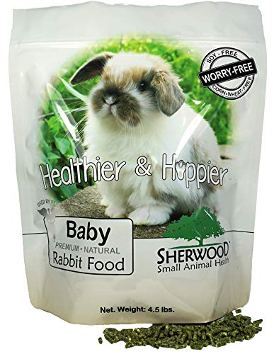Sherwood Pet Health Baby Rabbit Food – Alfalfa-Based Pellets (4.5 lb)