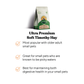 Bag of Ultra Premium Soft Timothy Hay with product details on a white background